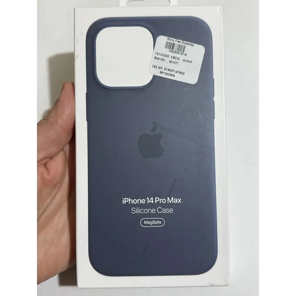 Оригинальный силиконовый чехол Apple Silicone Case MagSafe для iPhone 14 Pro Max (6.7") Storm Blue (MPTQ3ZE/A) - фото 3