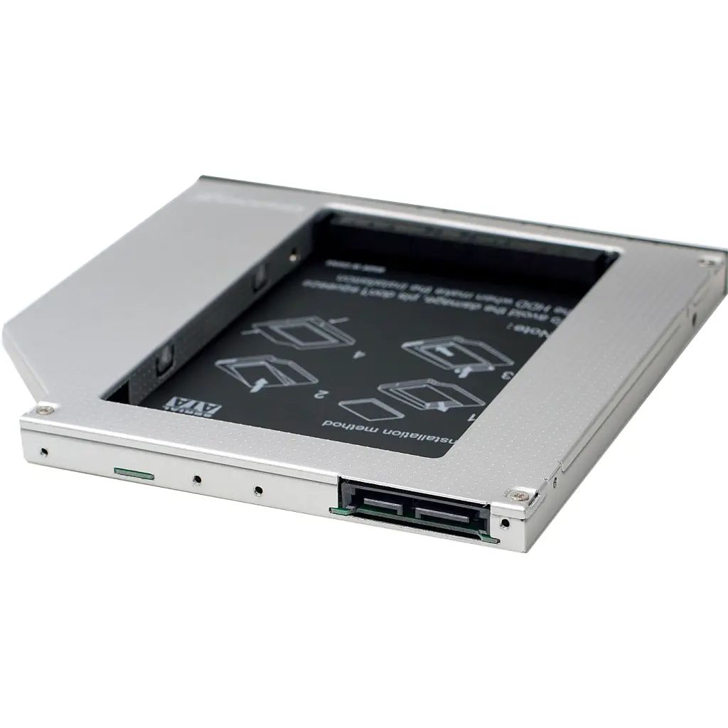Фрейм-перехідник Grand-X HDD 2.5'' to notebook 9.5 mm ODD SATA/mSATA (HDC-24) - фото 2