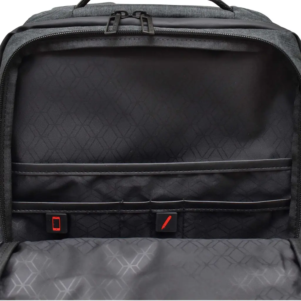 Рюкзак міський Semi Line USB 24 Dark Grey (P8003) - фото 6