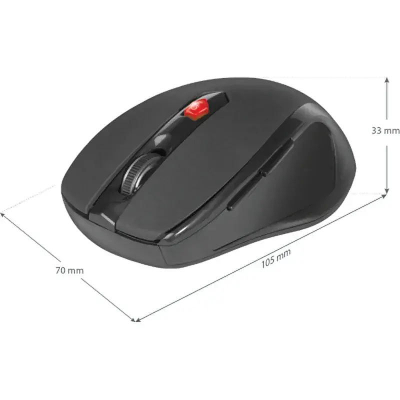 Мишка Defender Ultra MM-315 Wireless Black (52315) - фото 4