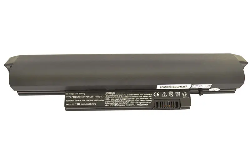 Акумулятор для ноутбука Dell F707H Inspiron Mini 12 11.1V Black 4400 mAh - фото 3