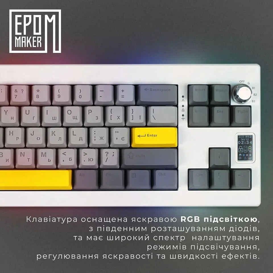 Клавиатура Epomaker Shadow-X Mulan White (SHX-W-M) - фото 13