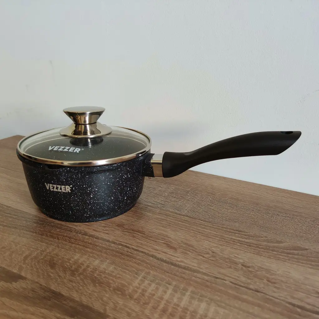Ковш Vezzer 16 см 1.3 л черный (VZ8049) - фото 4