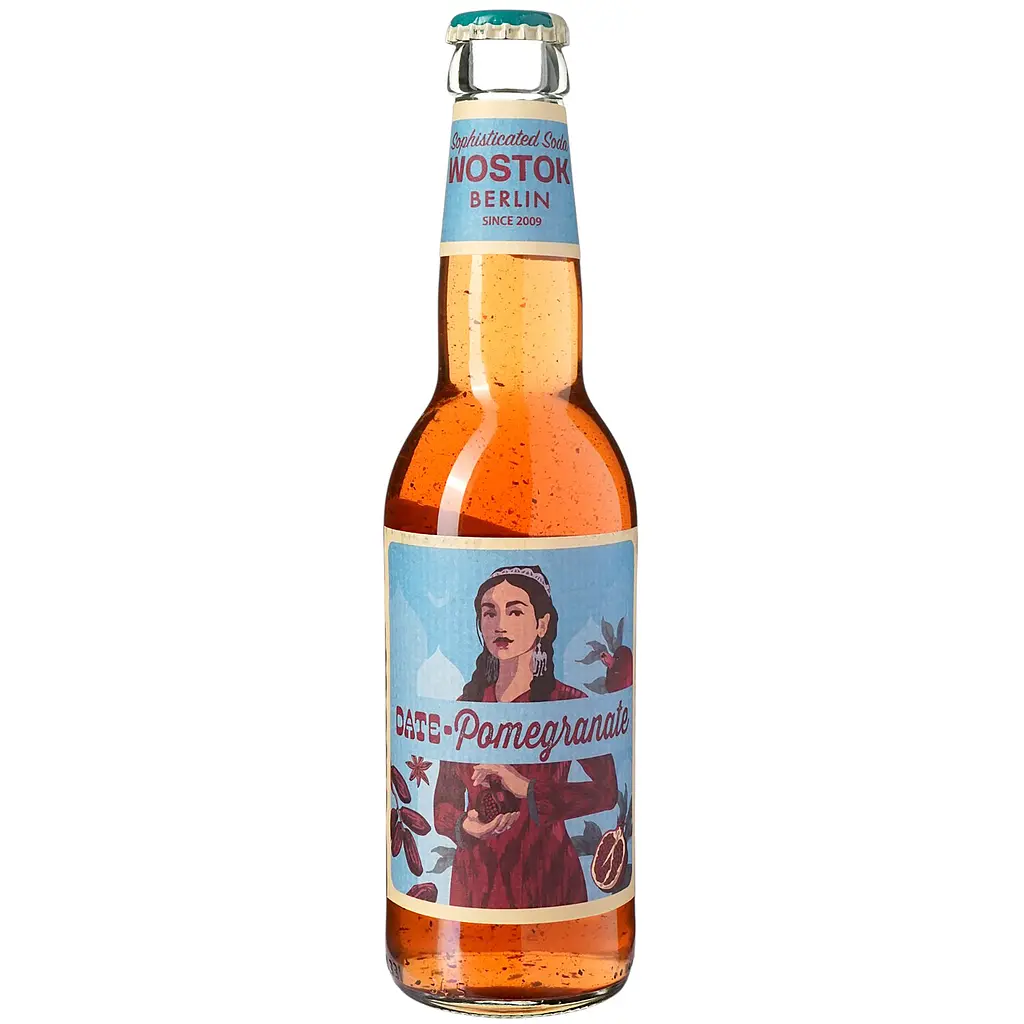 Напій безалкогольний Wostok Фінік-Гранат 0.33 л