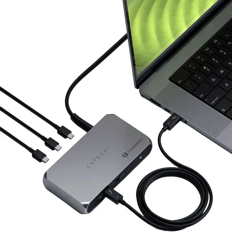 Адаптер Satechi Thunderbolt 4 Slim Pro Space Gray (ST-HT4SHM-EU) - фото 4