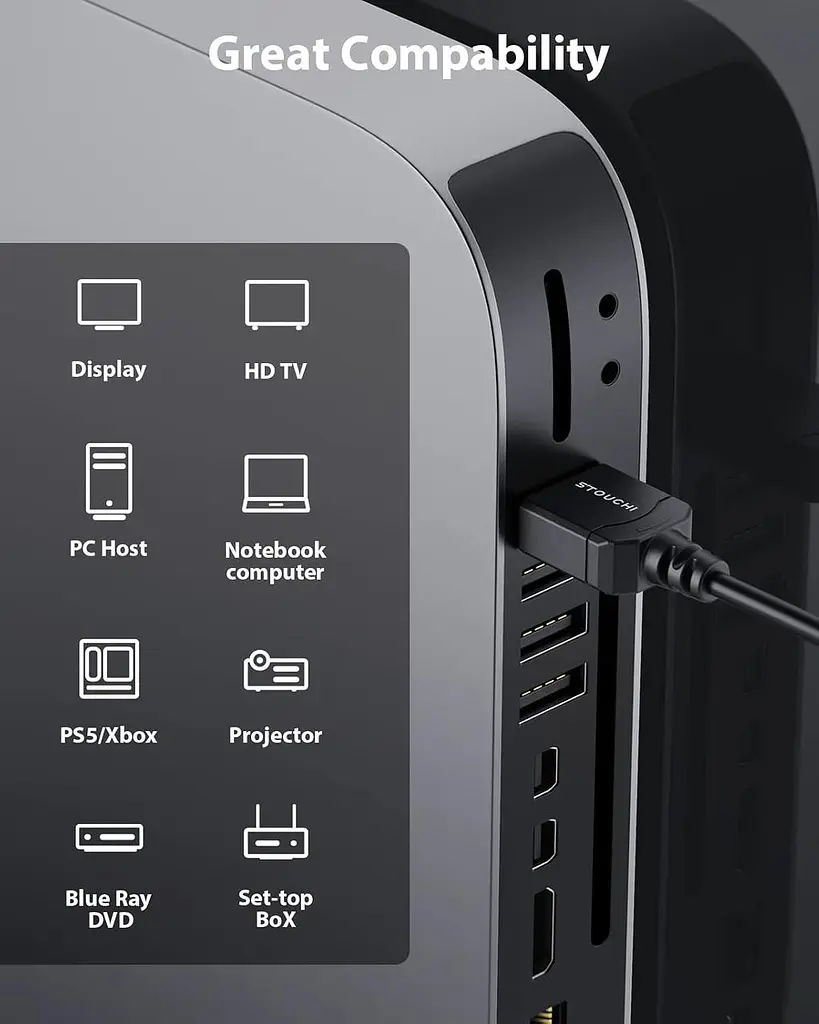 Ультратонкий кабель HDMI 2.1 8K 0,5 м, кабель Stouchi HDMI 2.1, надзвичайно гнучкий кабель 8K HDMI, підтримка 10K 8K120 4K120 144 - фото 4