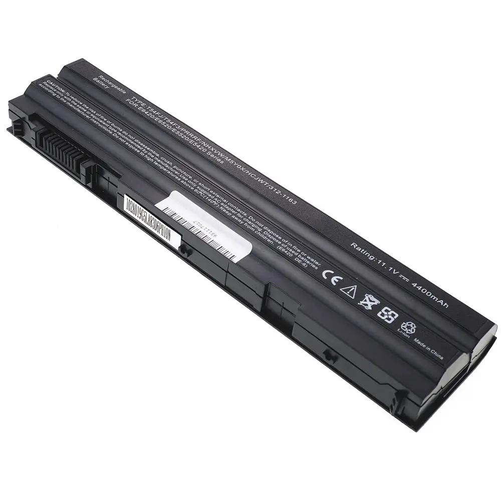 Акумулятор Dell NHXVW (роз'єм зліва) (Latitude E5420, E5520, E6320, E6420, E6520) 11.1V 4400 mAh Black - фото 2