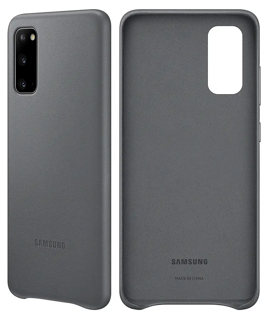 Чохол шкіряний оригінальний Leather Cover EF-VG980LJEGRU для Samsung Galaxy S20 (6.2") Gray - фото 6