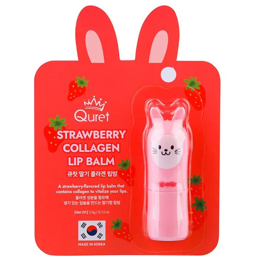 Бальзам для губ Quret Collagen полуниця 3.5 г - фото 3