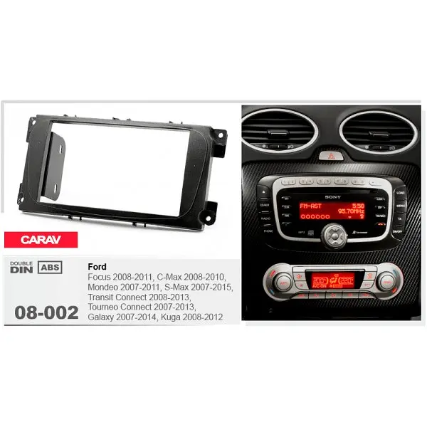 Переходная рамка Ford Focus, Mondeo, S-Max, C-Max, Galaxy, Kuga Carav 08-002 - фото 4