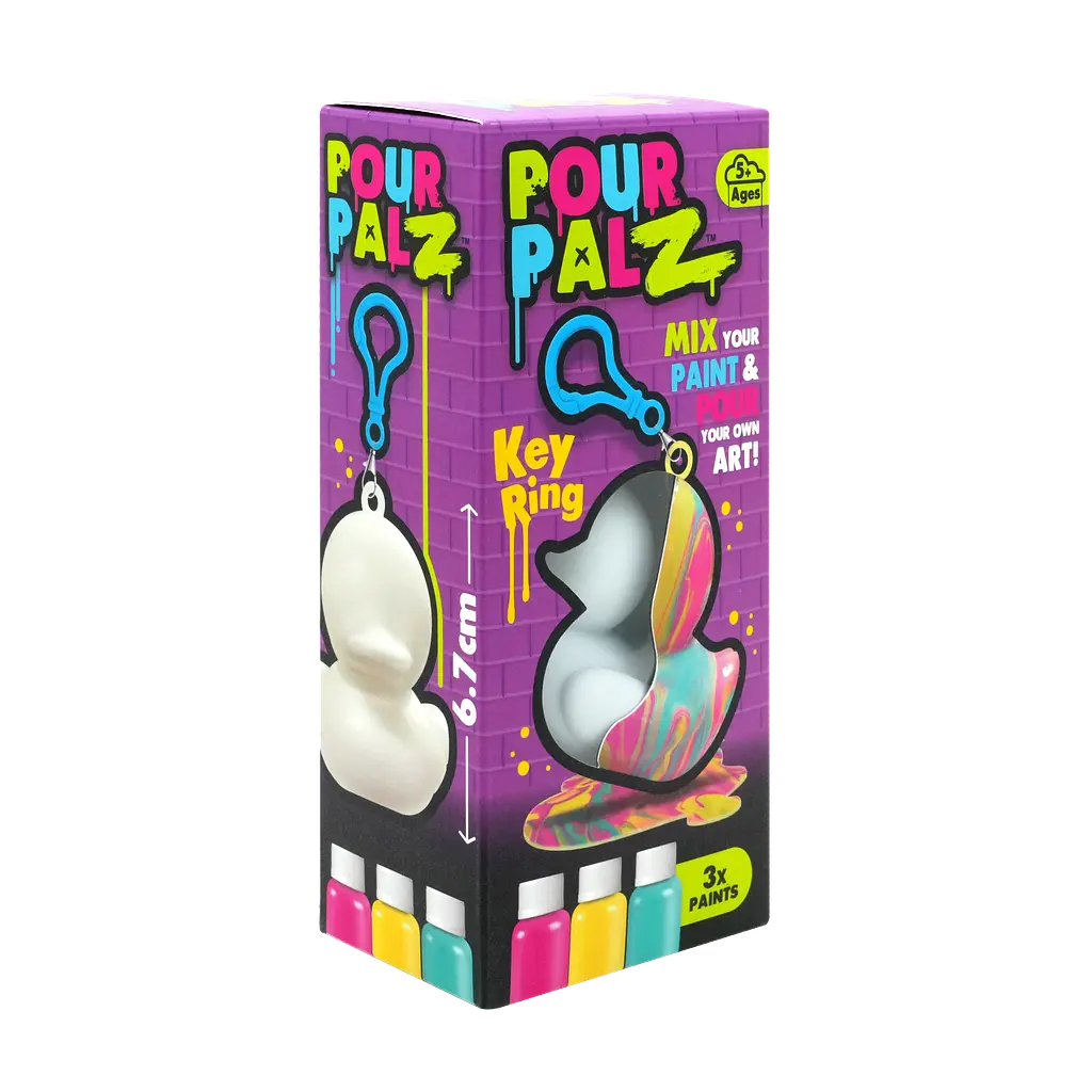 Pour Palz Набір для творчості Флюїд Арт - Брелок Каченя ToyMonster Art.GS-G26262 - фото 5
