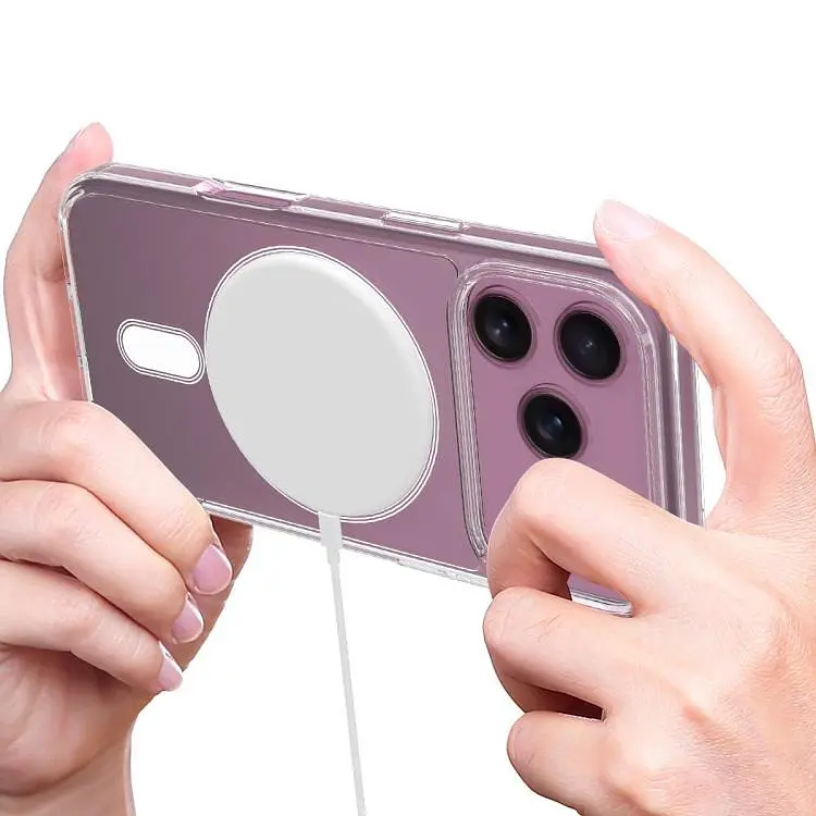 Протиударний чохол для Apple iPhone 17 Pro Clear Case Ultra Hybrid MagSafe Прозорий з магнітом - фото 10