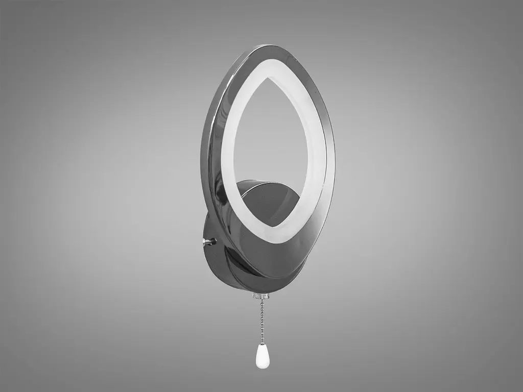 Бра настінне LED Diasha 8059/1BHR 15W чорний хром для читання - фото 4