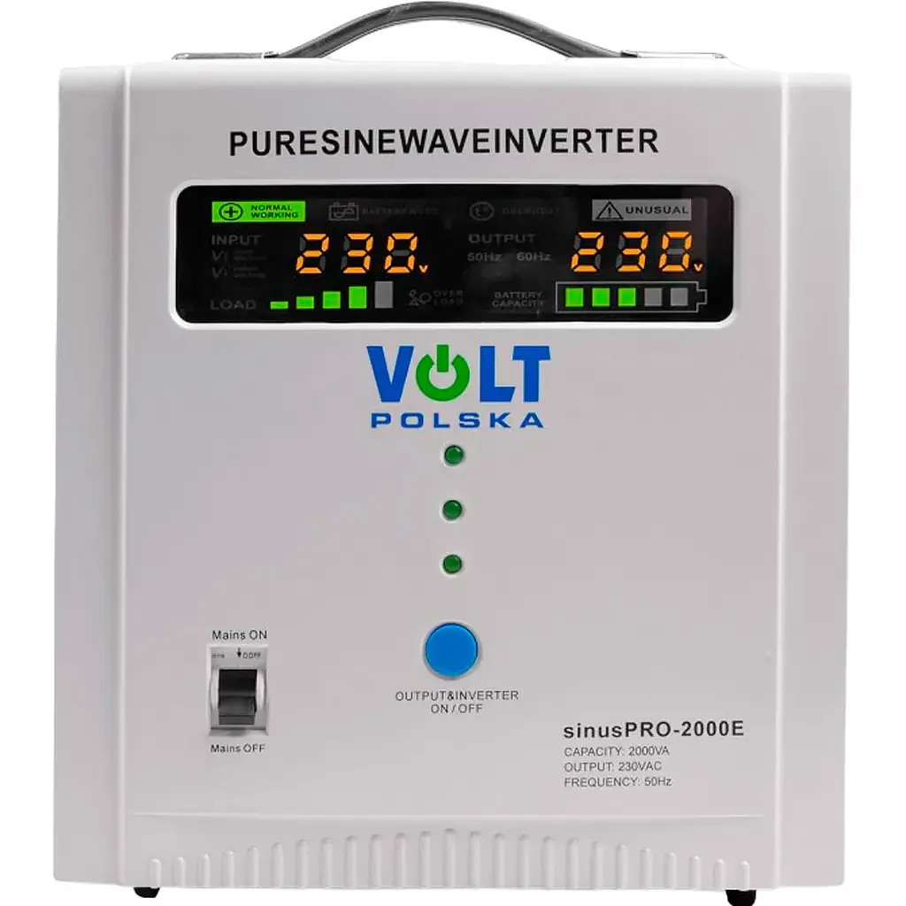 Джерело безперебійного живлення [ДБЖ] Volt Polska Sinus Pro 2000E [92026] - фото 2