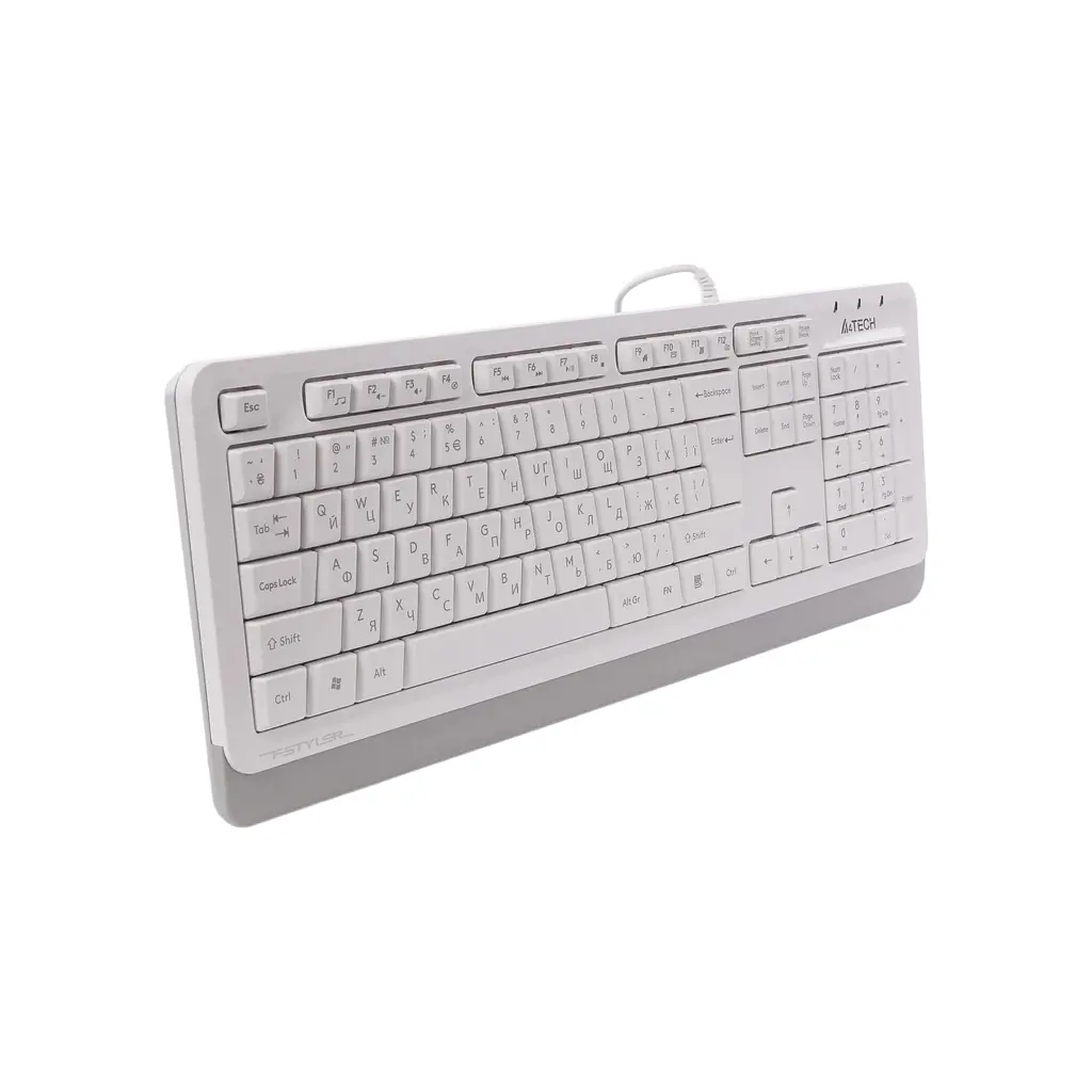 Клавіатура A4Tech FKS10 USB White (4711421963534) - фото 3