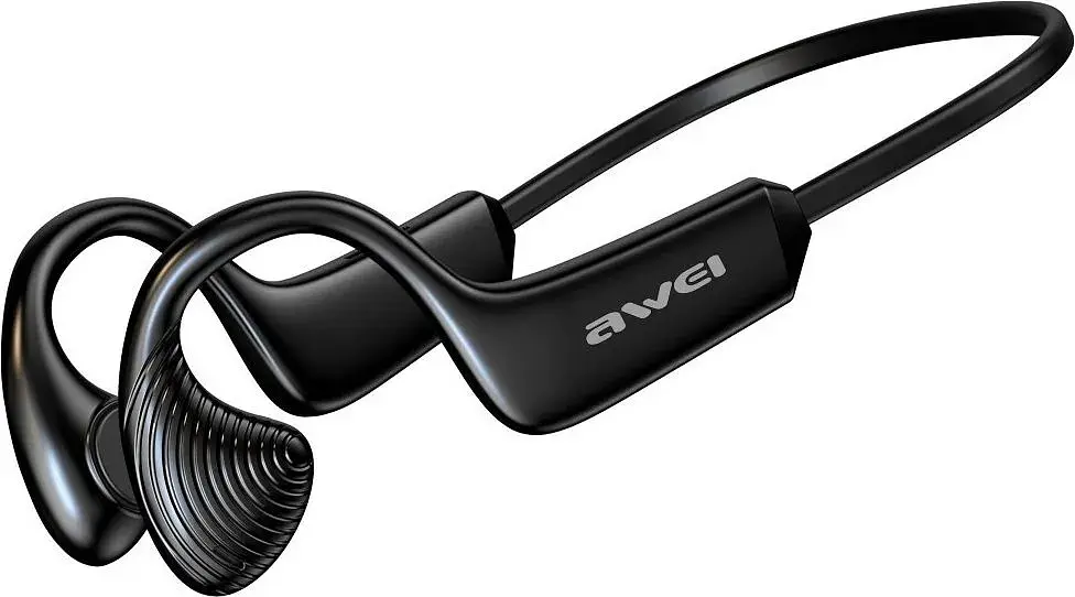 Спортивні Bluetooth навушники Awei A896BL з повітряною провідністю (Чорний) - фото 2