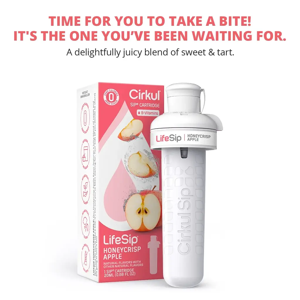 Картридж для напоїв Cirkul LifeSip Flavor Cartridge зі смаком медового яблука 1 шт - фото 5