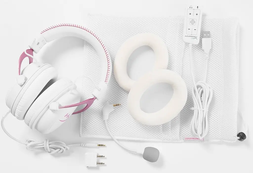 Наушники HyperX Cloud II Gaming Headset (KHX-HSCP-PK) White-Pink - фото 4