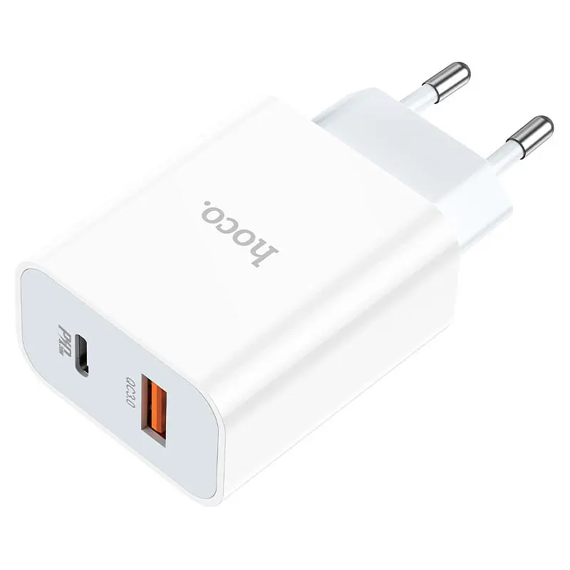 МЗП HOCO C97A PD20W+QC3.0 (1USB/1Type-C/3A) Білий - фото 2