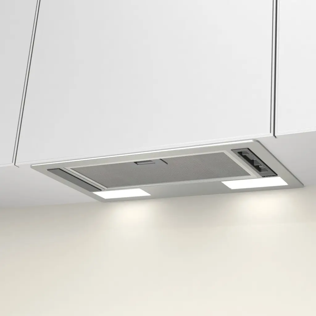 Вытяжка встраиваемая Gorenje 54 см, 370 м3/ч, серый - фото 2