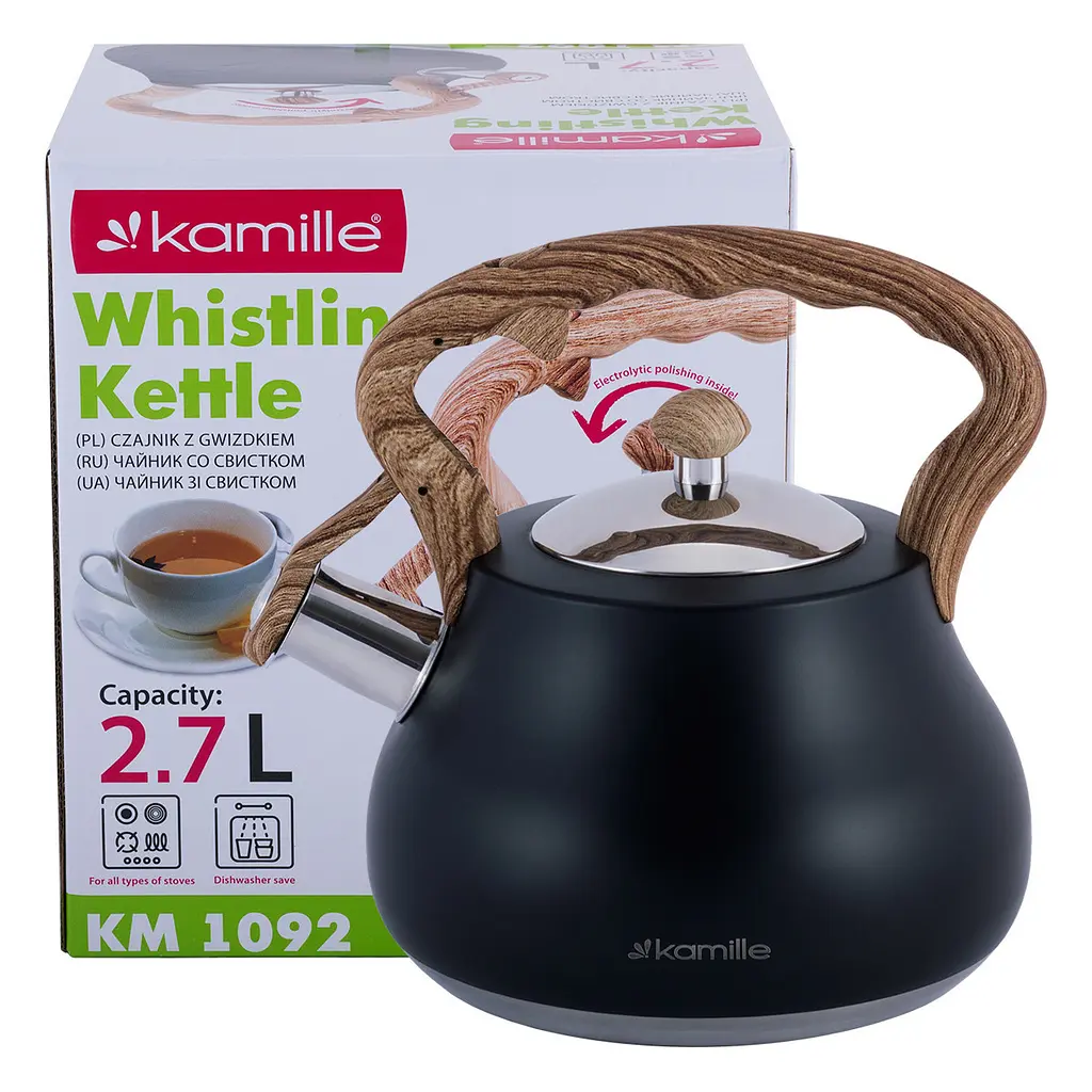 Чайник зі свистком Kamille KM-1092 2.7 л - фото 9