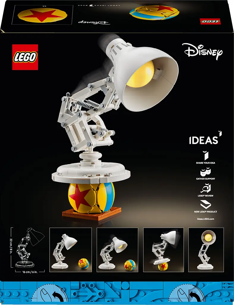 Конструктор LEGO Ideas Disney Pixar Luxo Jr. 613 деталей (21357) - фото 20