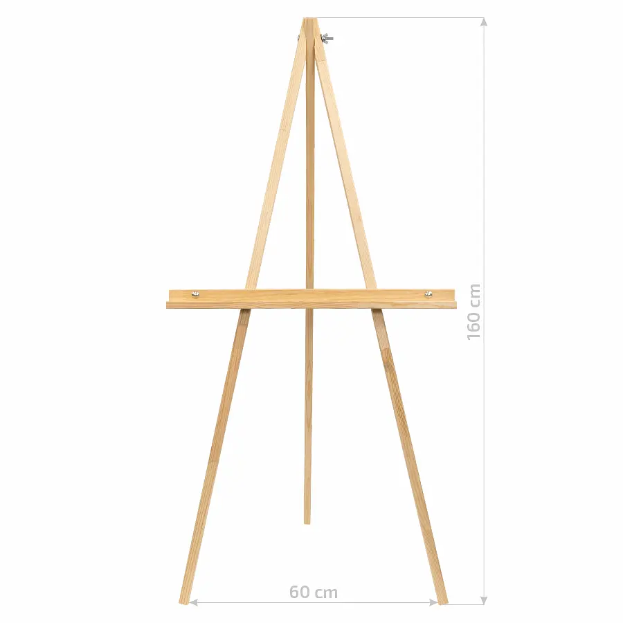 Мольберт - тринога сосна 60×75×160см мак висота полотна 150см В УПАКОВЦІ ROSA Studio (4823098512769)