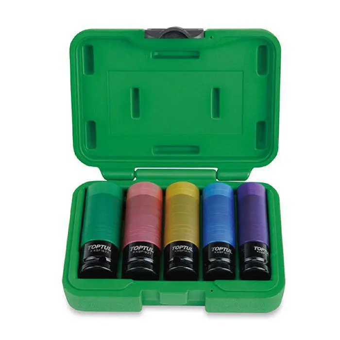 Комплект головок для литих дисків 1/2" 5од. Pro-Series Toptul hoz0007630