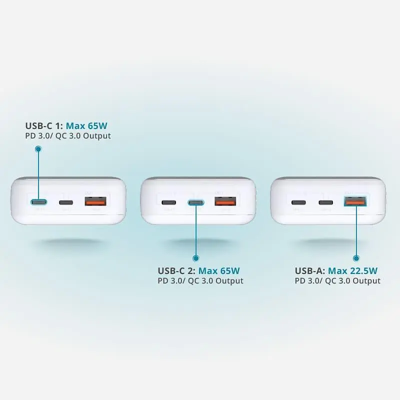 Павербанк D-Link White 20 000 mAh / 65 Вт (DPP-201) - фото 6