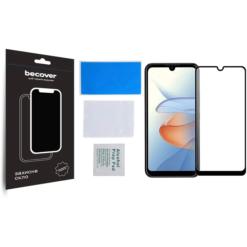 Защитное стекло BeCover для ZTE Blade L220 Black (709758) - фото 2