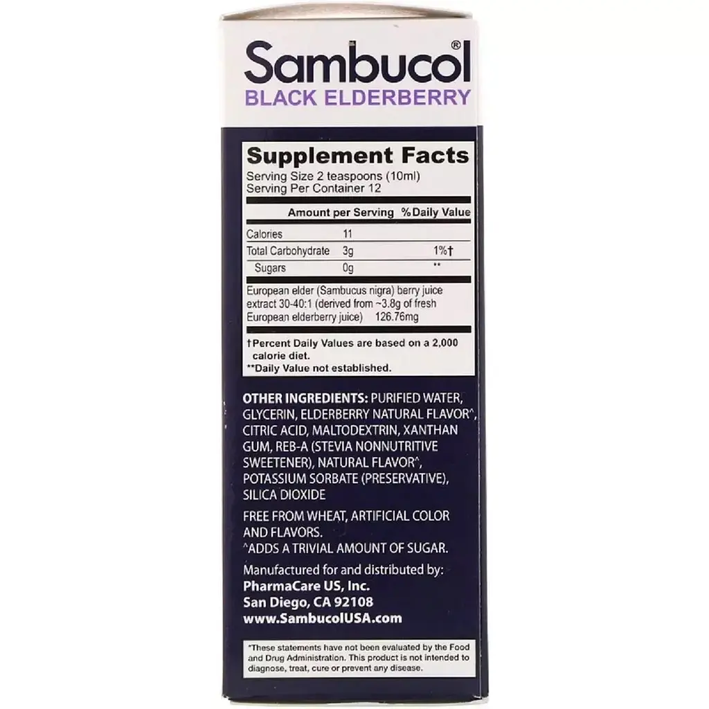 Сироп Sambucol з чорної бузини без цукру 120 мл - фото 2