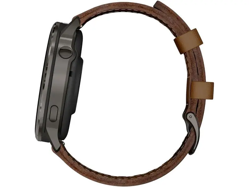 Смарт-годинник Garmin Venu 4 45 mm Slate with Brown Leather Band (010-03014-03) - фото 5