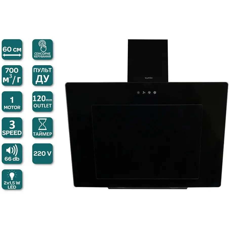 Вытяжка Ventolux Fiore 60 BG (700) TRC - фото 2