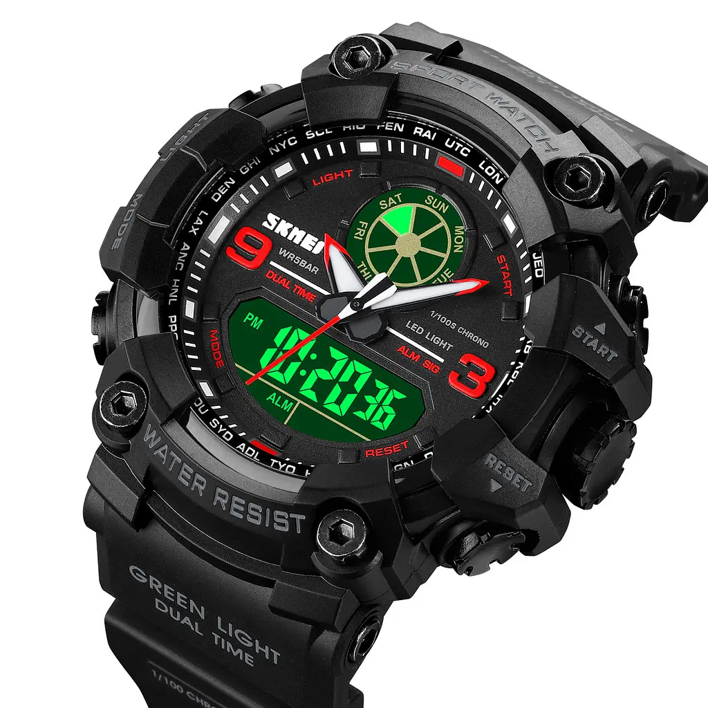 Наручний годинник чоловічий Skmei 1818 Red, 1818RD (12269) - фото 4