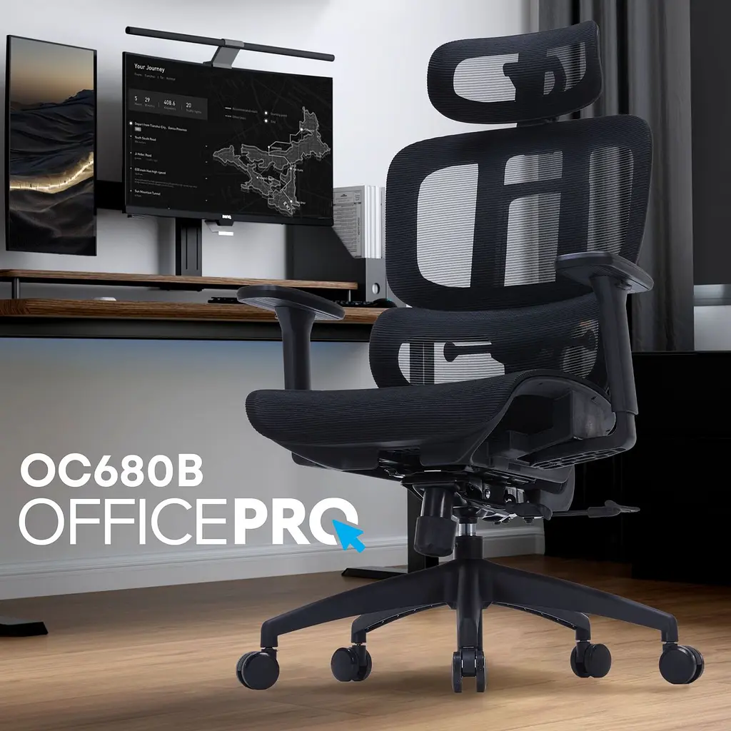 Крісло офісне OfficePro Black (OC680B) - фото 7