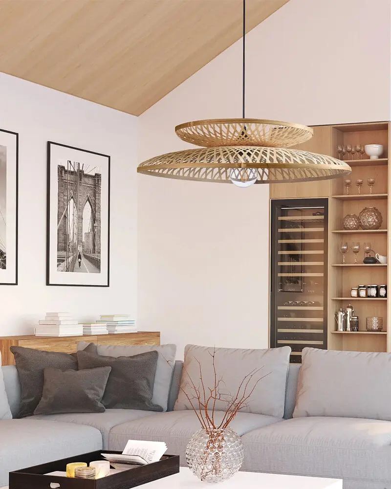 Люстра в стиле бохо, подвесной светильник Goldlux 329103 Bali E27 1x20W IP20 Бежевый - фото 2