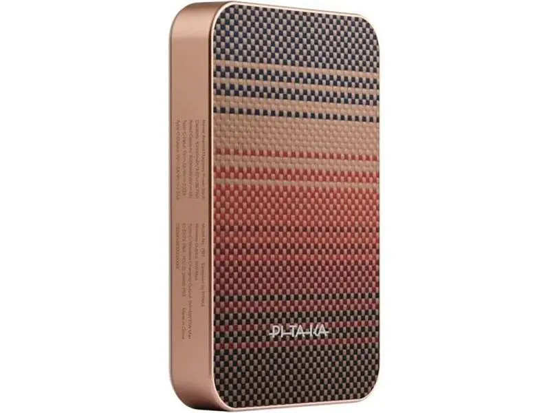Зовнішній акумулятор (Power Bank) Pitaka Aramid Fiber Magnetic 10000mAh 20W Sunset (PBQ2502) - фото 2