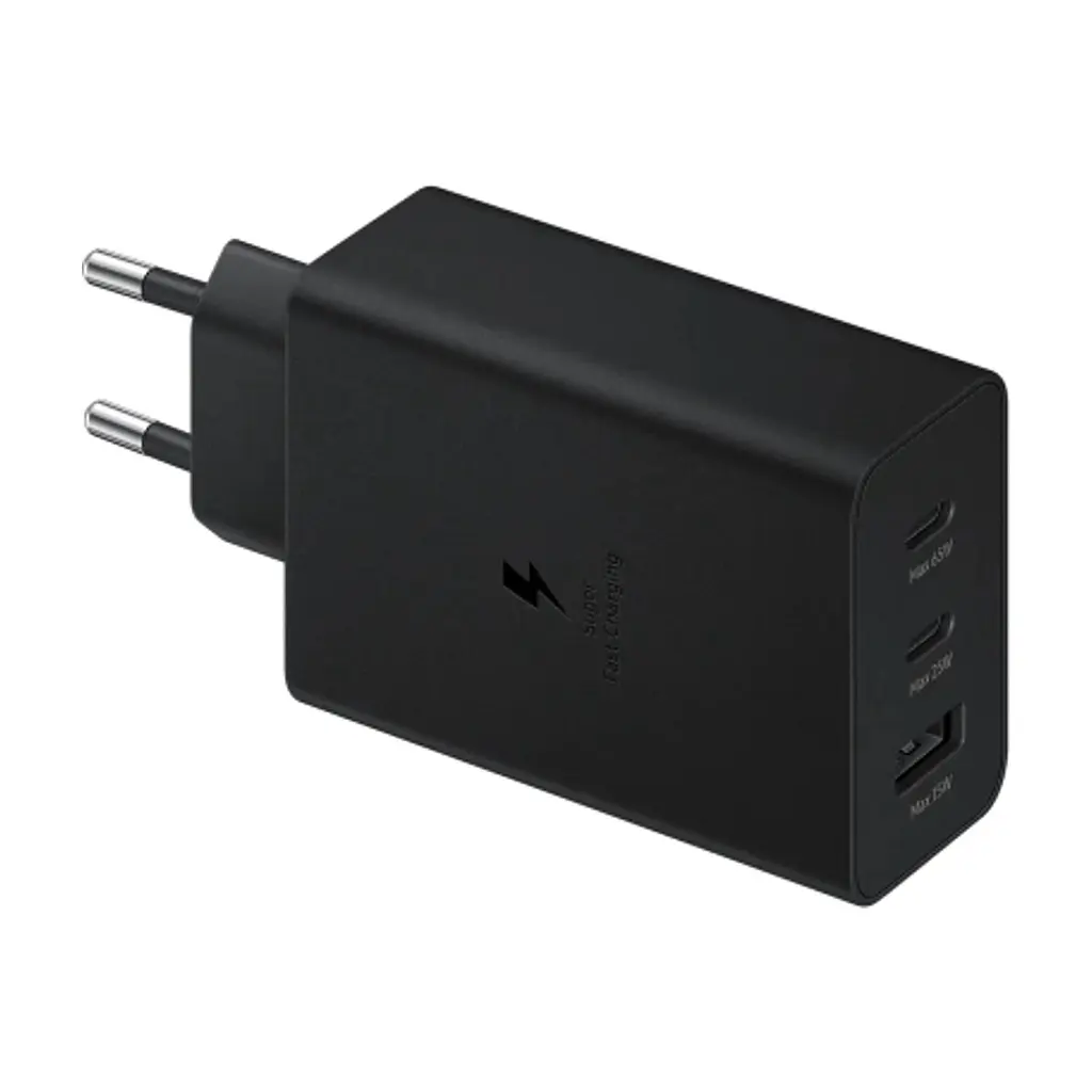 Зарядний пристрій Samsung 2xUSB-С 65W PD PPS/USB-A Black (EP-T6530NBEGEU) - фото 5