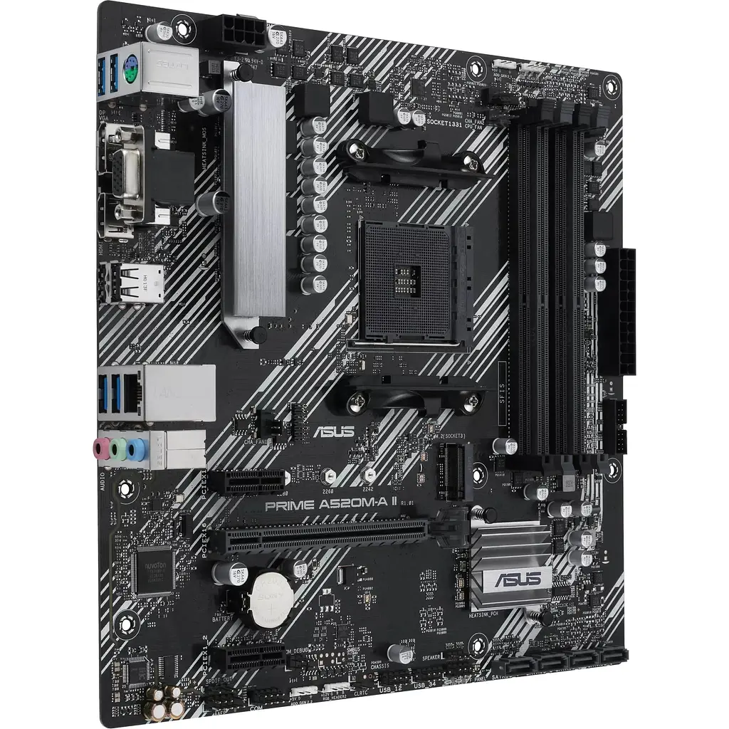 Материнська плата Asus Prime A520M-A II/CSM sAM4 A520 4xDDR4 HDMI-VGA-DP mATX - фото 3