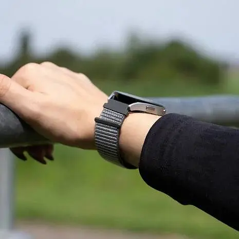 Ремінець нейлоновий на липучці BeWatch для Samsung Galaxy Watch 4/5/6 Темно-зелений (101138.4UW) - фото 7