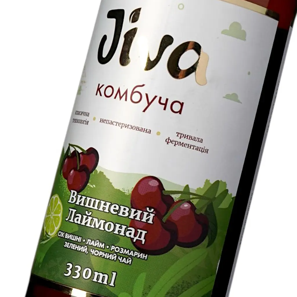 Напій Jiva Комбуча Вишневий лаймонад з соком вишні та пюре лайма 330 мл (934497) - фото 5