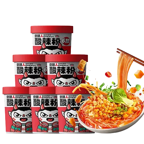 Локшина швидкого приготування Shizu Energy Shizuren Hot and Sour Flavor, 130г - фото 8