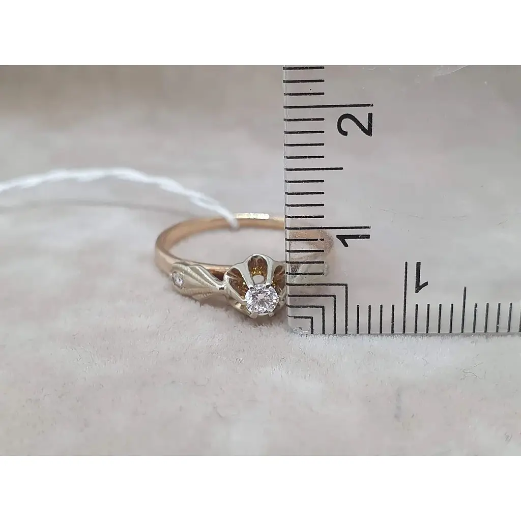 Золоте кільце Гаразд з діамантами. 302007 18 - фото 5