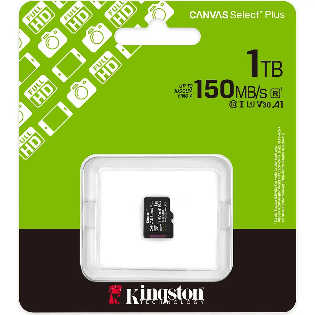Карта пам'яті Kingston microSDXC Canvas Select Plus 1TB Class 10 UHS-I U3 V30 А1 (SDCS3/1TBSP) [145074] - фото 3