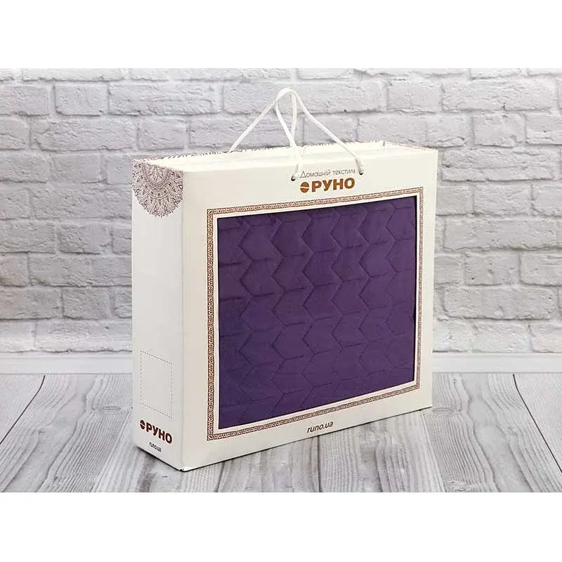 Покривало Руно двостороннє декоративне Velour Violet 150x220 см фіолетове - фото 8