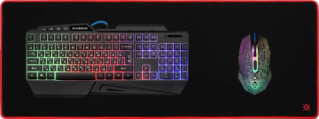 Ігрова поверхня Defender Black Ultra 800х300х3мм (50561) - фото 3