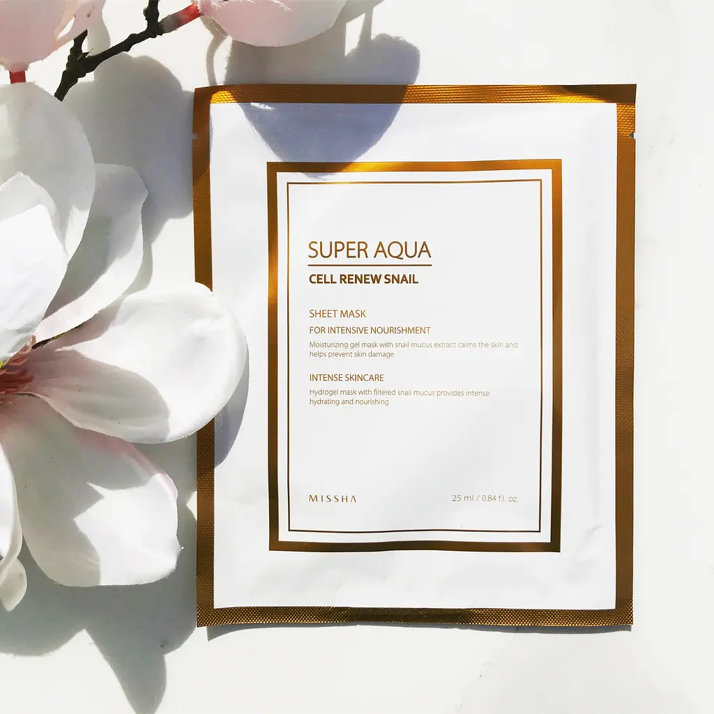 Гідрогелева маска для обличчя Missha Super Aqua Cell Renew Snail, 25 мл - фото 2