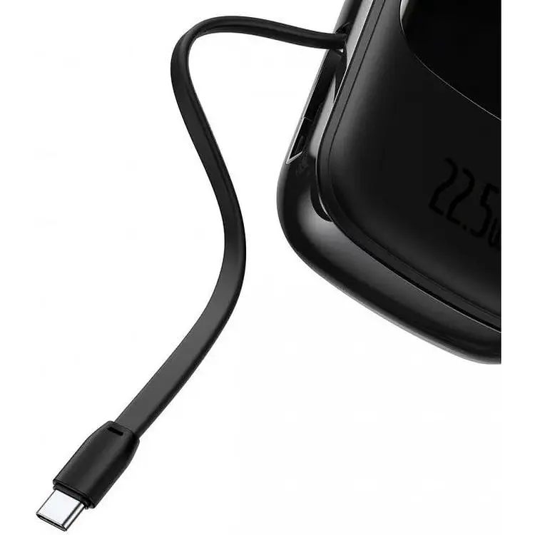 Портативна батарея Baseus Qpow Digital Display Quick Charge 20000 mAh 22.5W With Type-C Cable - фото 7