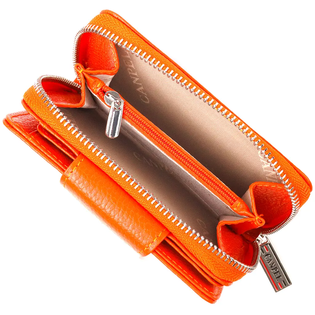 Кожаный женский кошелек Canpellini 9.5х13.2х3 см acs0025111 - фото 6