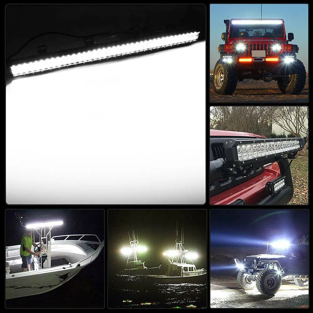 Світлодіодна Балка фара LED / 438x107x73 mm / 108W / 3W x 36 / 10-30V / Ближнє та Далеке світло (D-108W) - фото 3